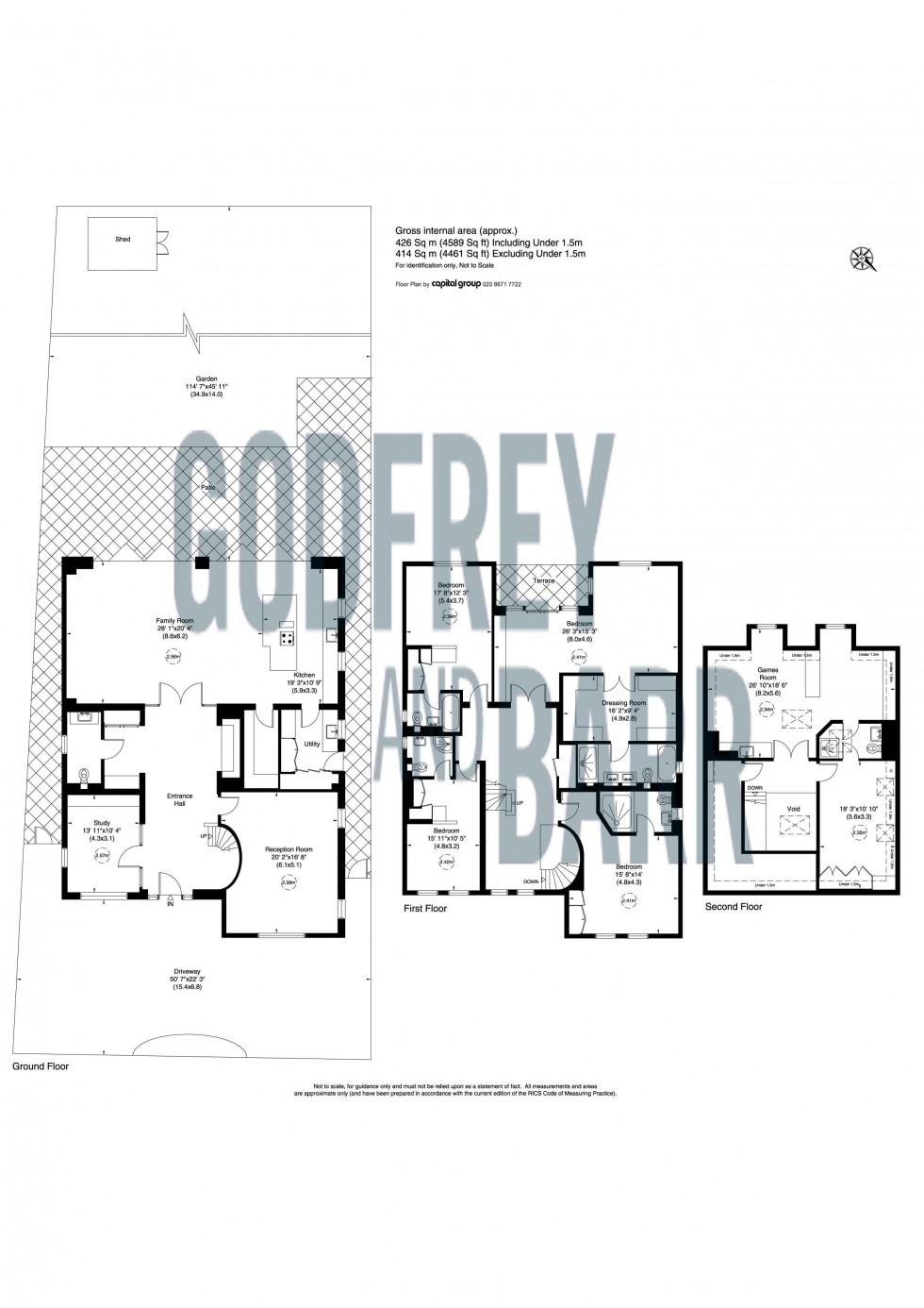 Floorplan for Newberries Avenue, Radlett