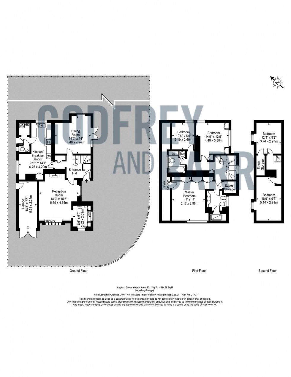 Floorplan for Wild Hatch, Hampstead Garden Suburb