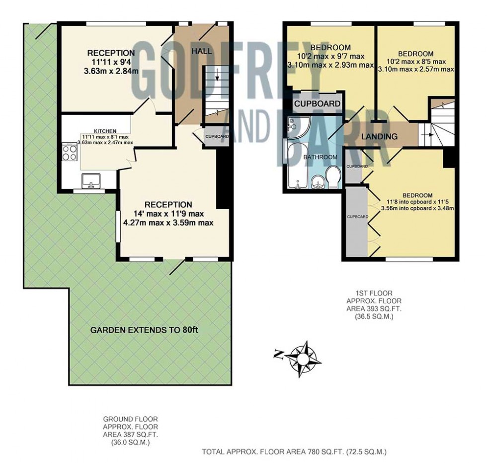 Floorplan for Westholm, Hampstead Garden Suburb