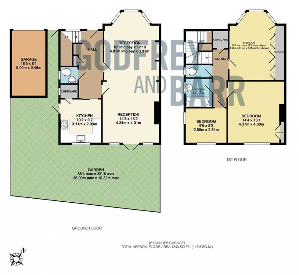 Floorplan for Marsh Lane, Mill Hill