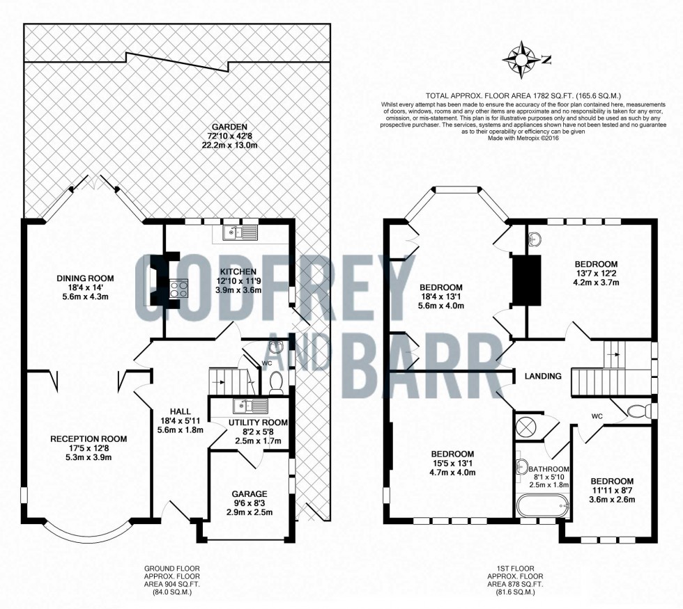 Floorplan for Spencer Drive, Hampstead Garden Suburb