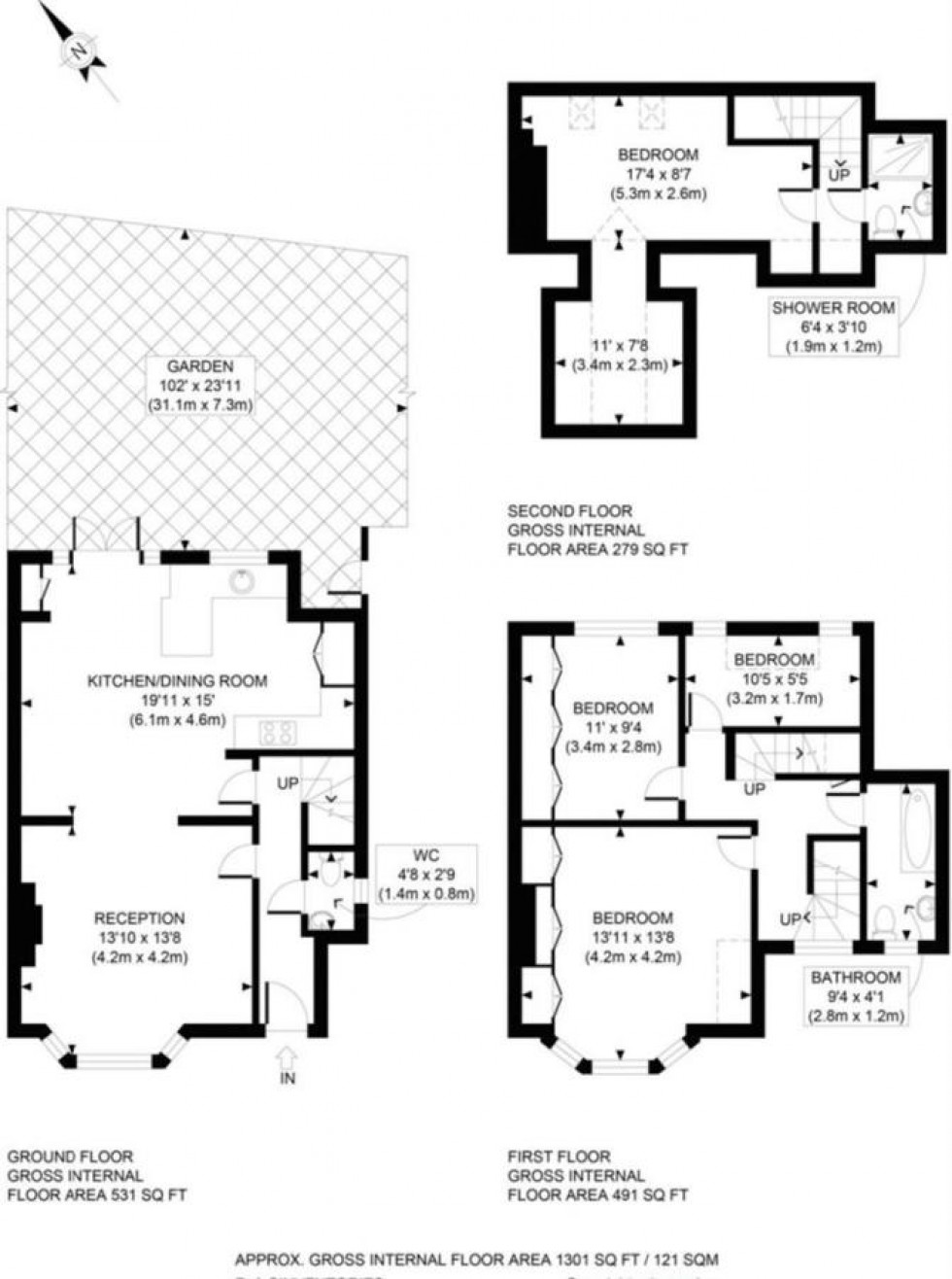 Floorplan for Erskine Hill, Hampstead Garden Suburb