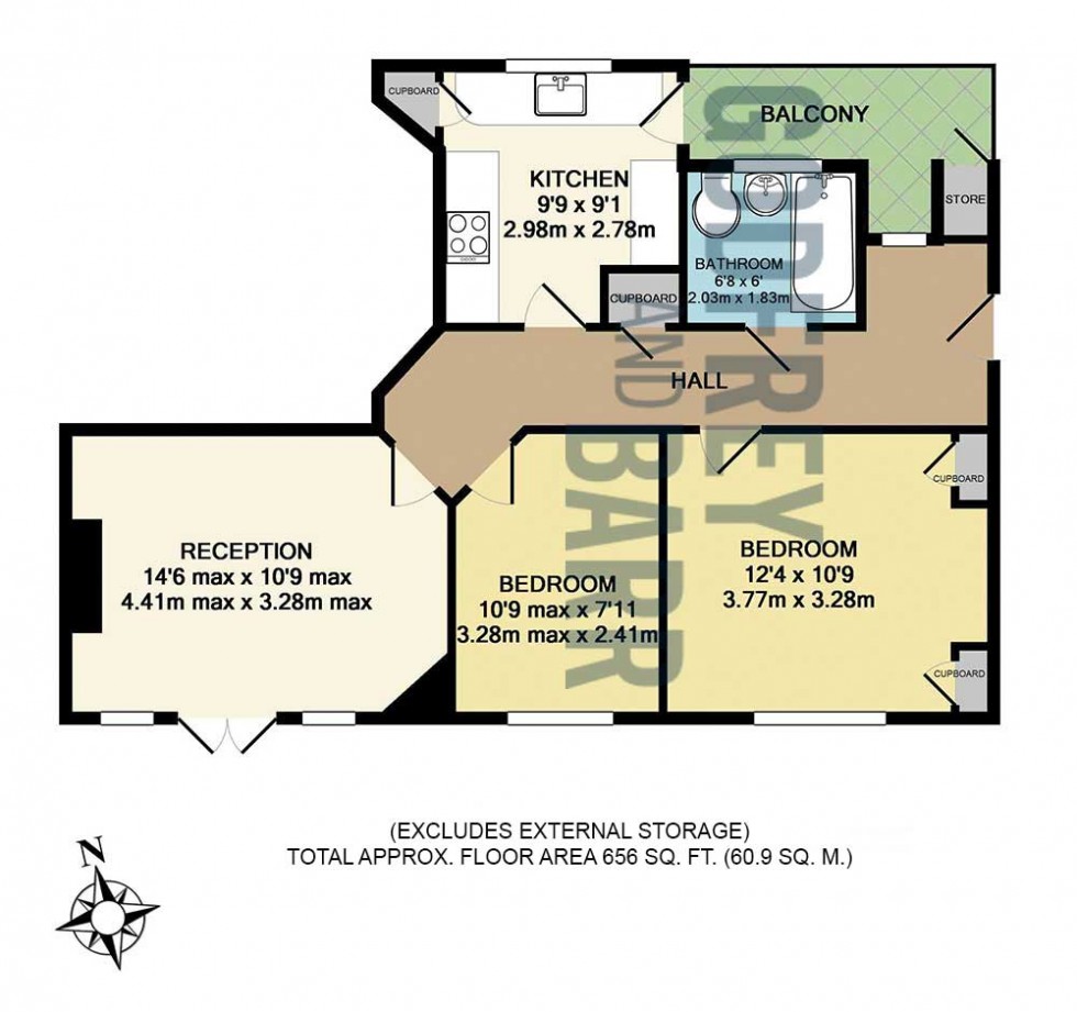 Floorplan for Lyttelton Court, Hampstead Garden Suburb