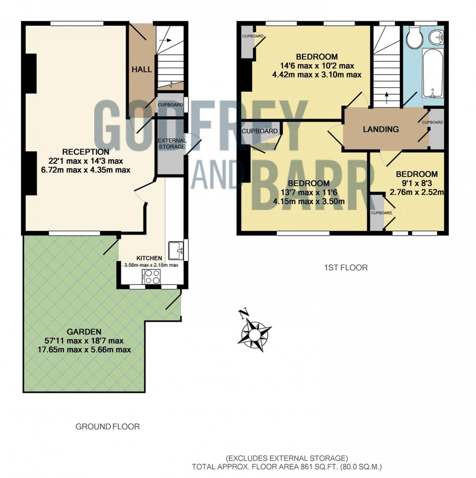 Floorplan for Willifield Way, Hampstead Garden Suburb