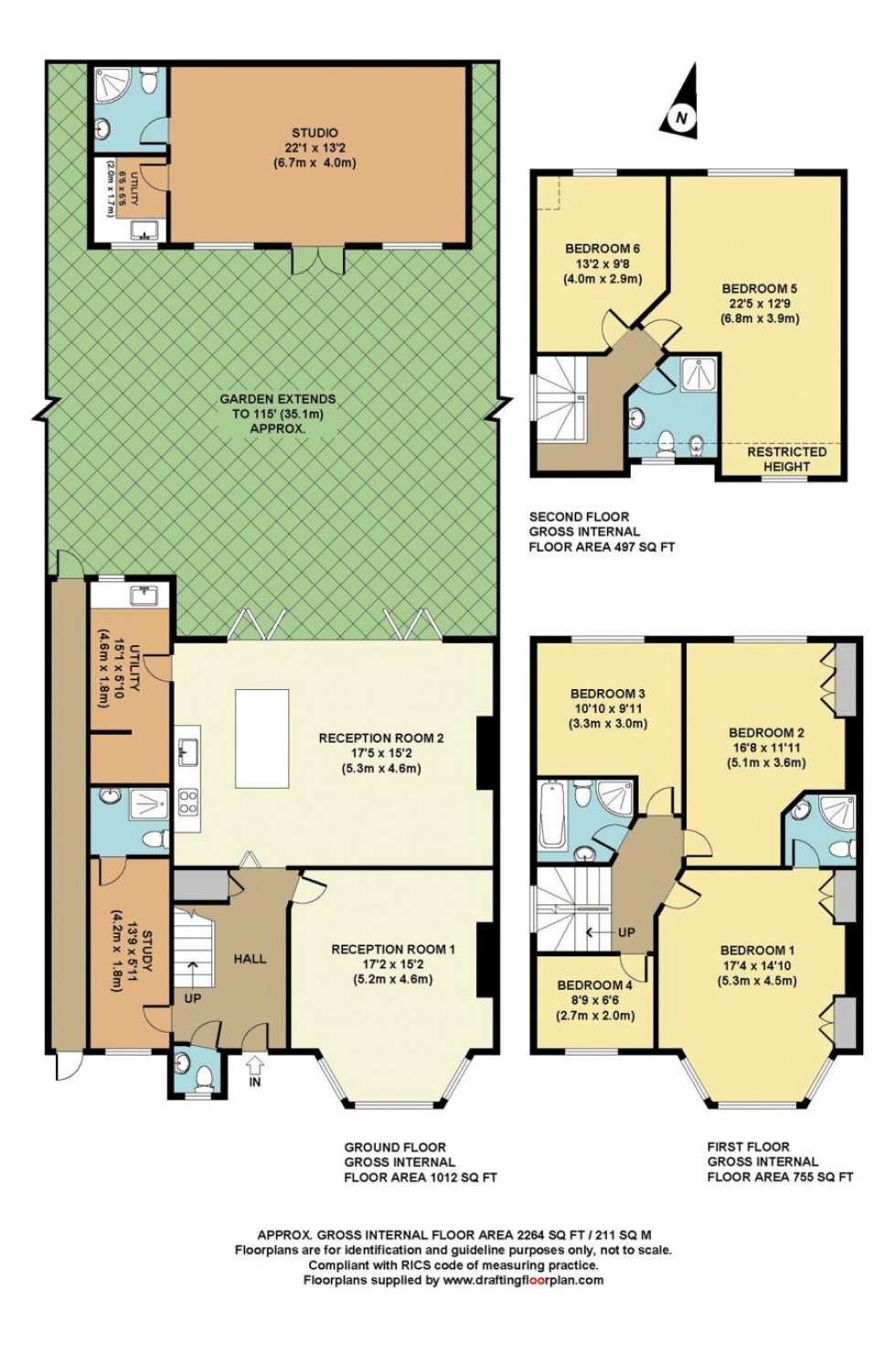 Floorplan for Creighton Avenue, East Finchley