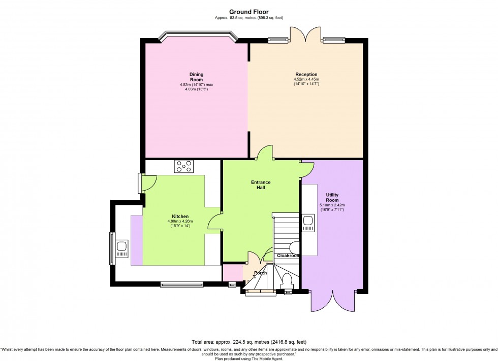 Floorplan for Vivian Way, Hampstead Garden Suburb