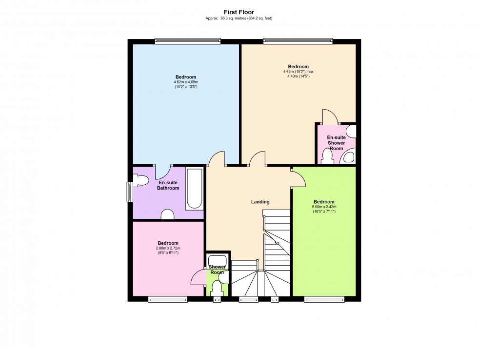 Floorplan for Vivian Way, Hampstead Garden Suburb
