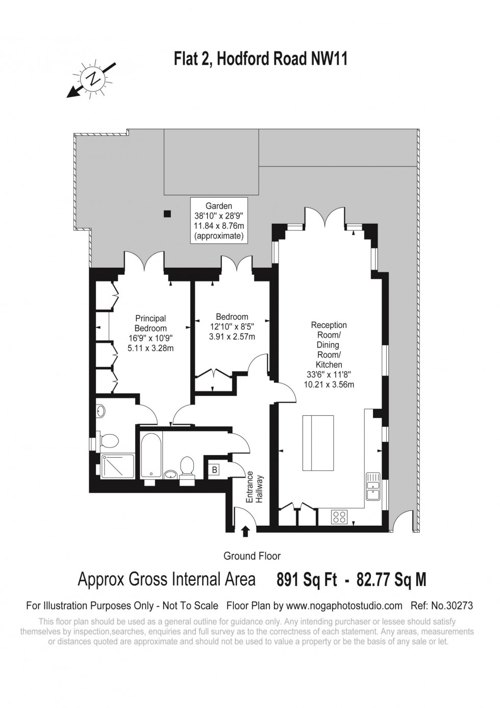 Floorplan for Hodford Road, Golders Green