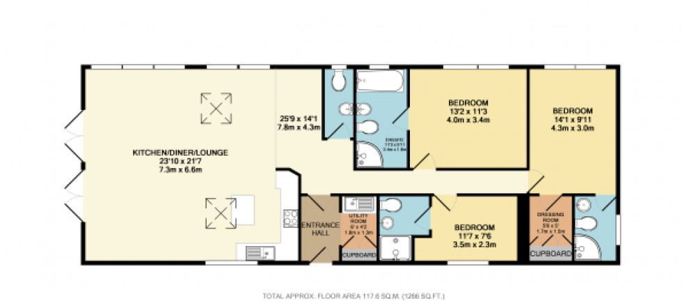 Floorplan for The Ridgeway, Mill Hill