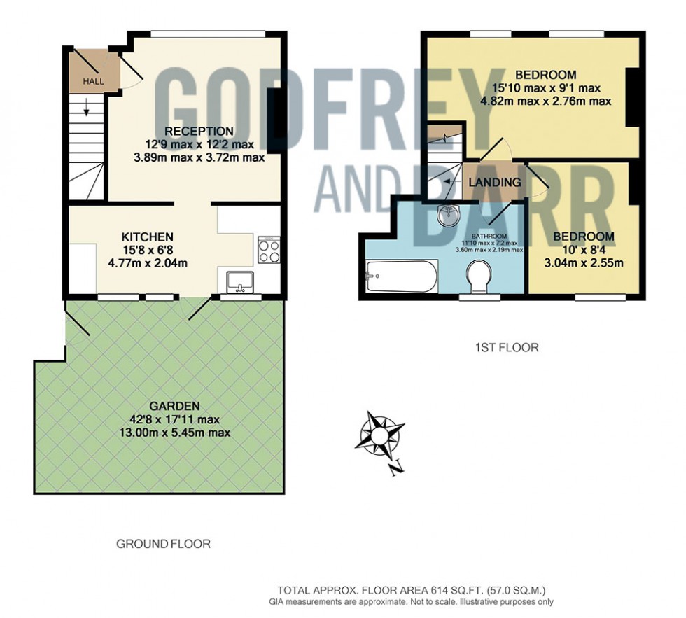 Floorplan for Falloden Way, Hampstead Garden Suburb