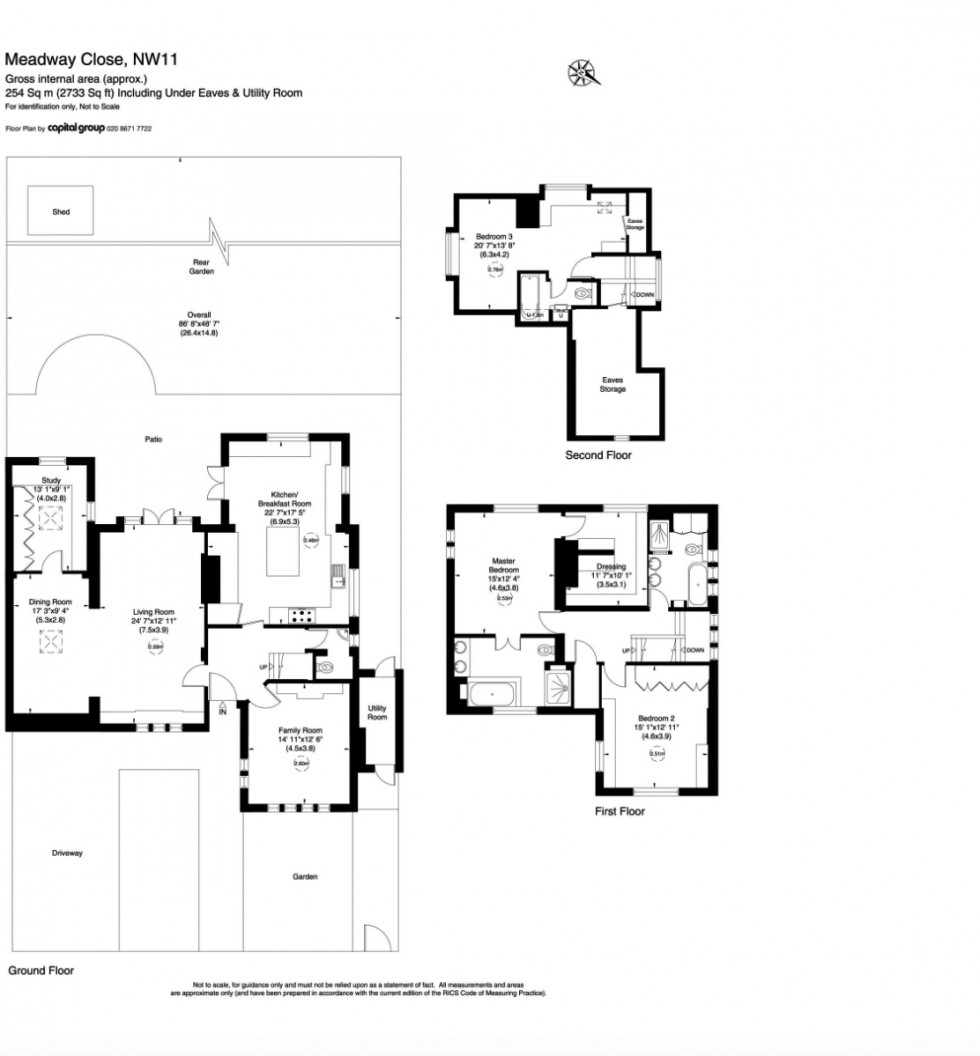 Floorplan for Hampstead Garden Suburb, London