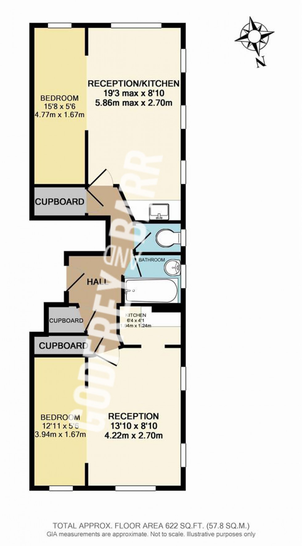 Floorplan for Tennyson Road, Mill Hill