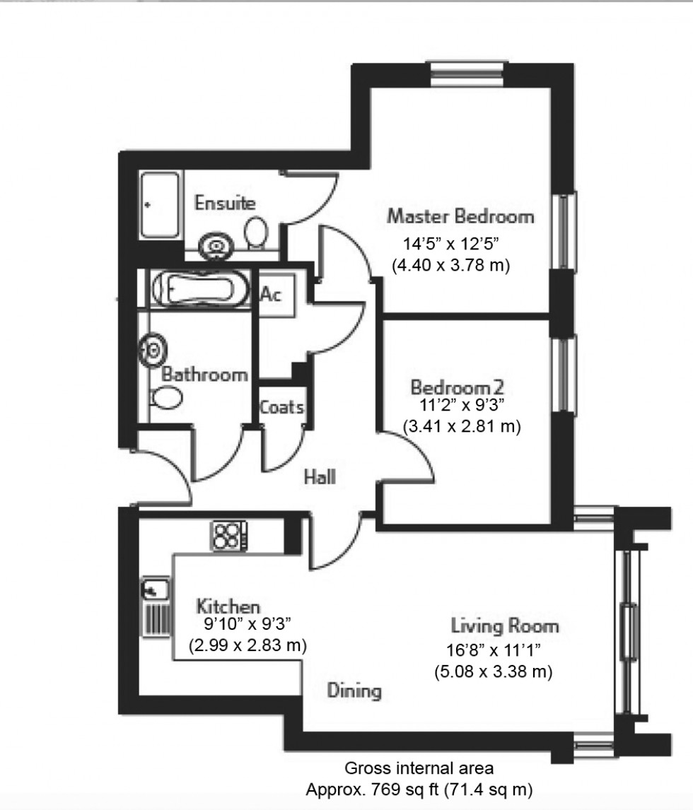 Floorplan for Hope Close, Hendon