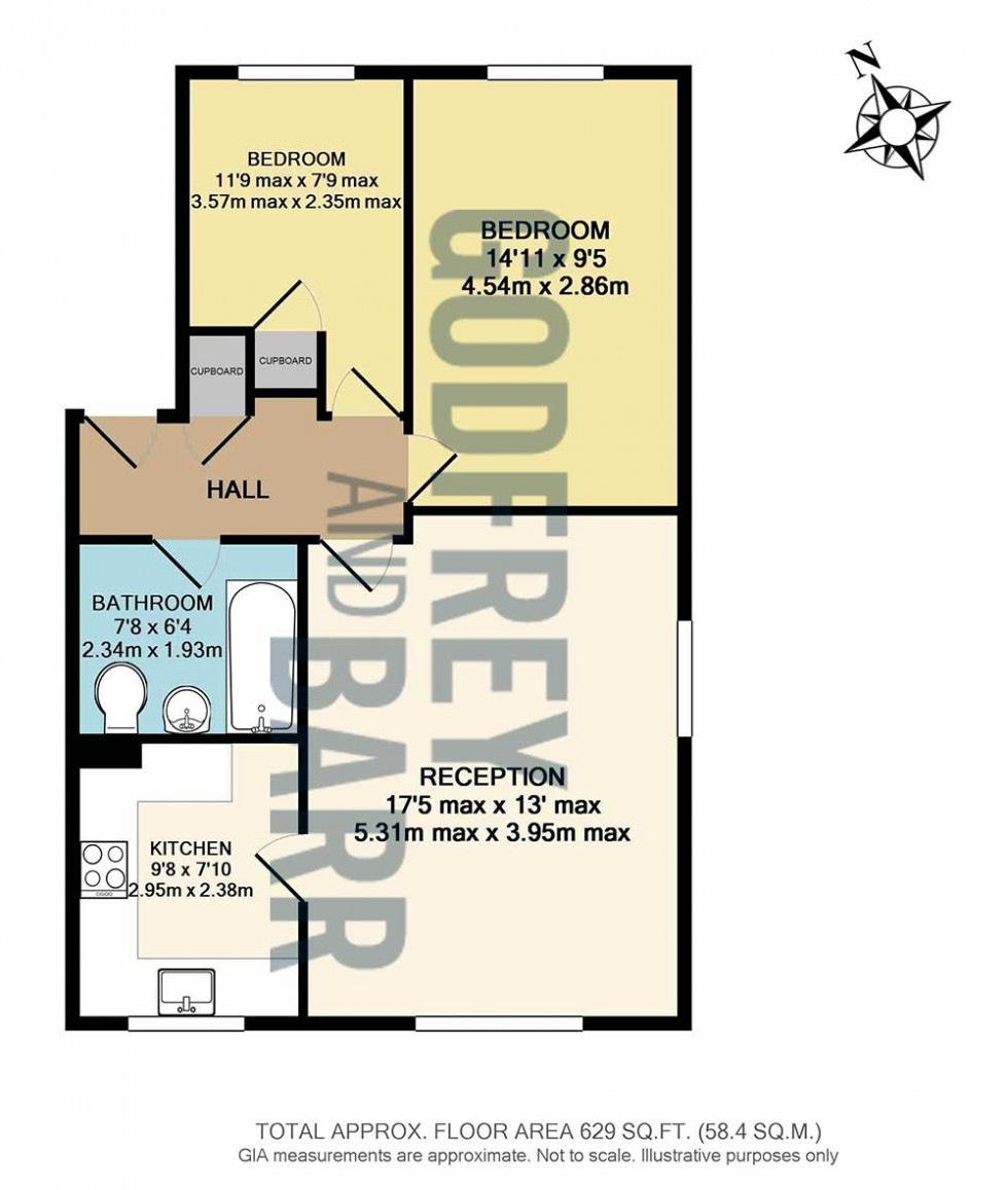 Floorplan for Rowlands Close, Mill Hill