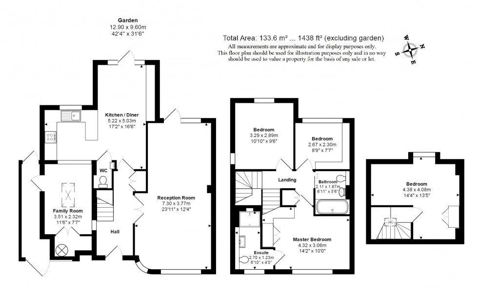 Floorplan for Ludlow Way, Hampstead Garden Suburb