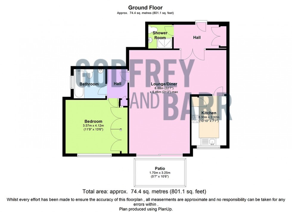 Floorplan for Woodlands, Golders Green