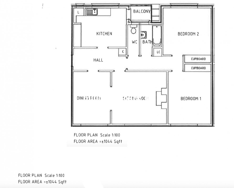 Floorplan for Belvedere Court, Hampstead Garden Suburb