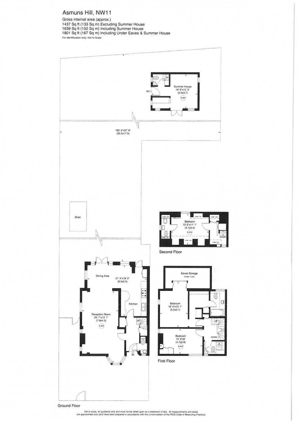 Floorplan for Asmuns Hill, Hampstead Garden Suburb