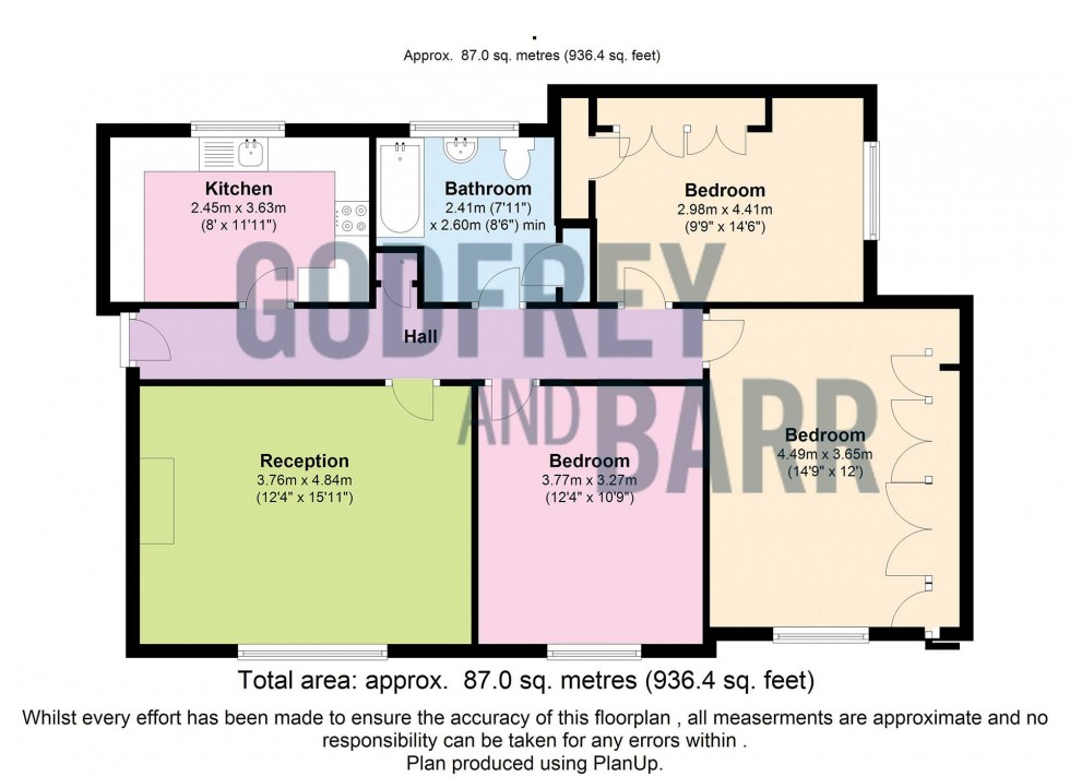 Floorplan for Brookland Rise, Hampstead Garden Suburb