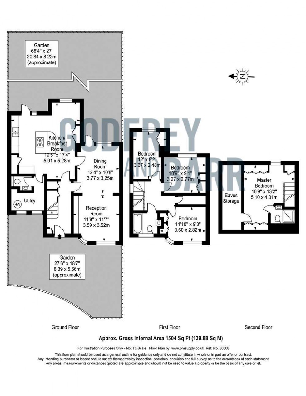 Floorplan for Hutchings Walk, Hampstead Garden Suburb