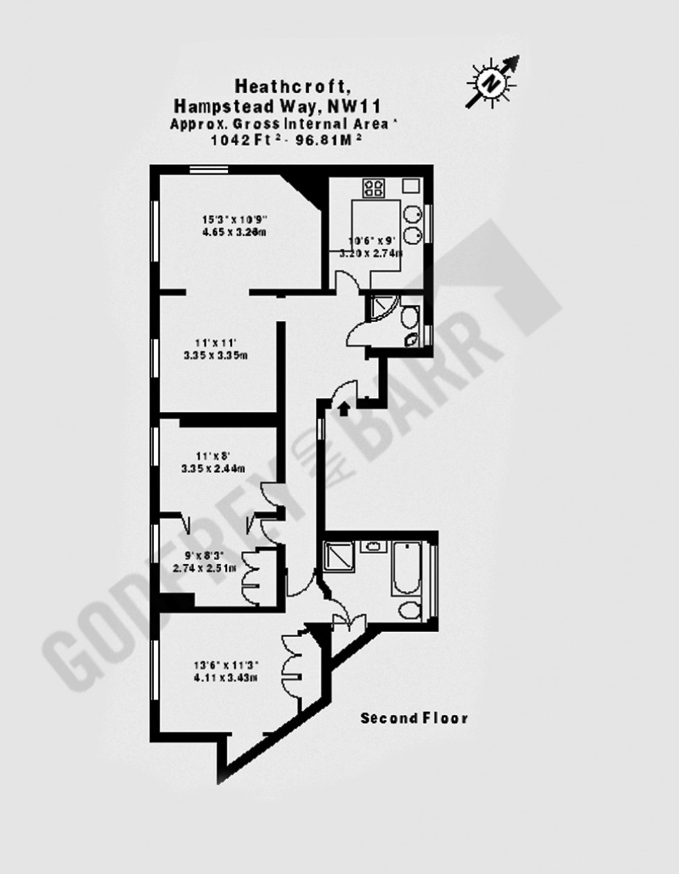 Floorplan for Hampstead Way, Hampstead Garden Suburb