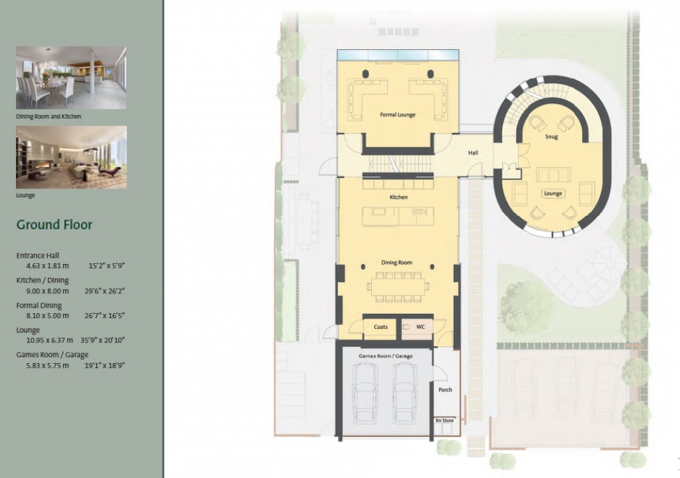 Floorplan for Cobden Hill , Watling st, Radlett