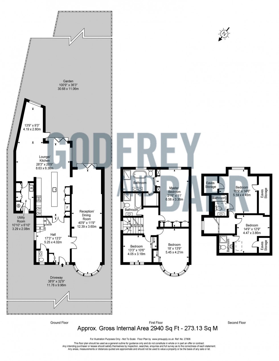 Floorplan for Parklands Drive, Finchley