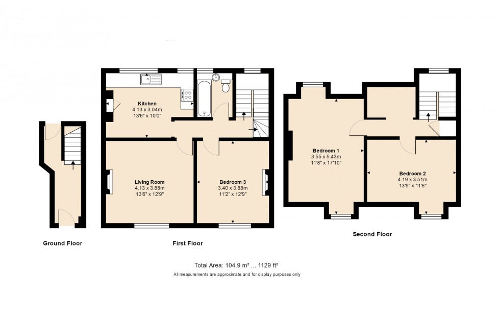 Floorplan for Market Place / Falloden Way, Hampsted Garden Suburb