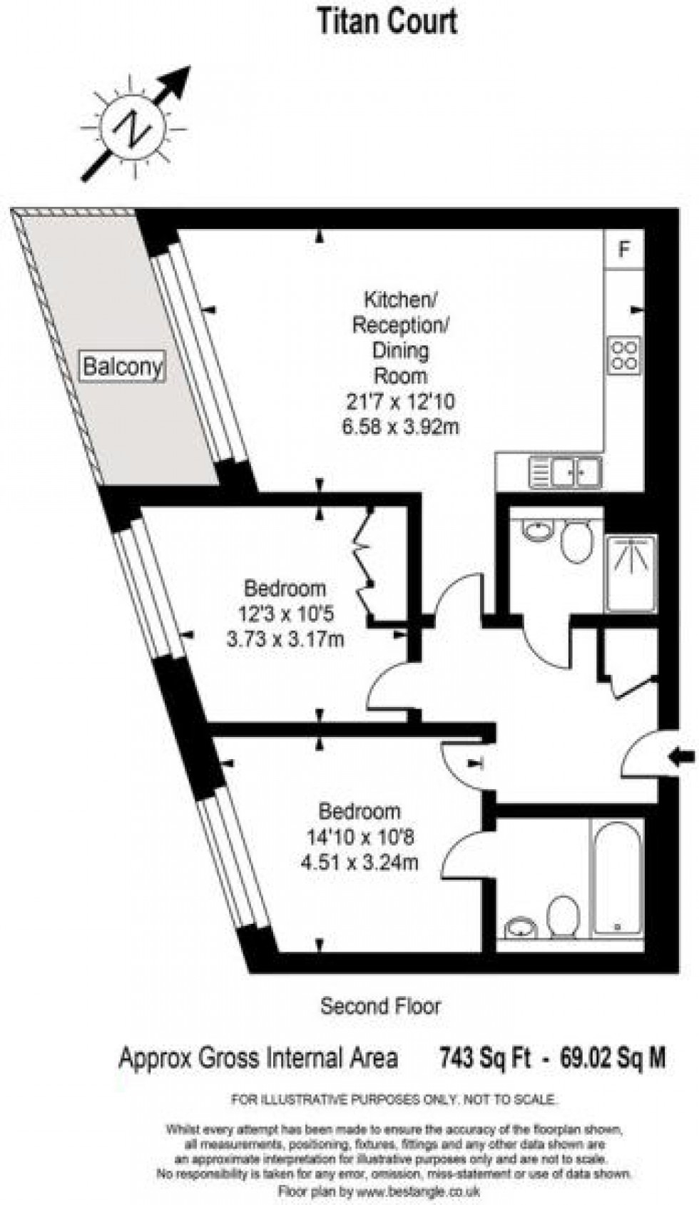 Floorplan for Flower Lane, Mill Hill