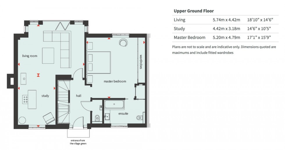 Floorplan for The Village Green, The Ridgeway, Mill Hill