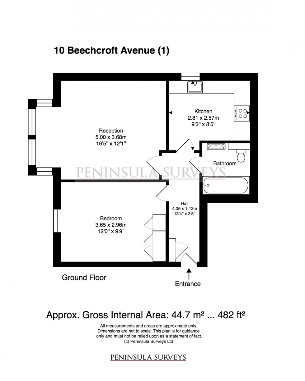 Floorplan for Beechcroft Avenue, Golders Green