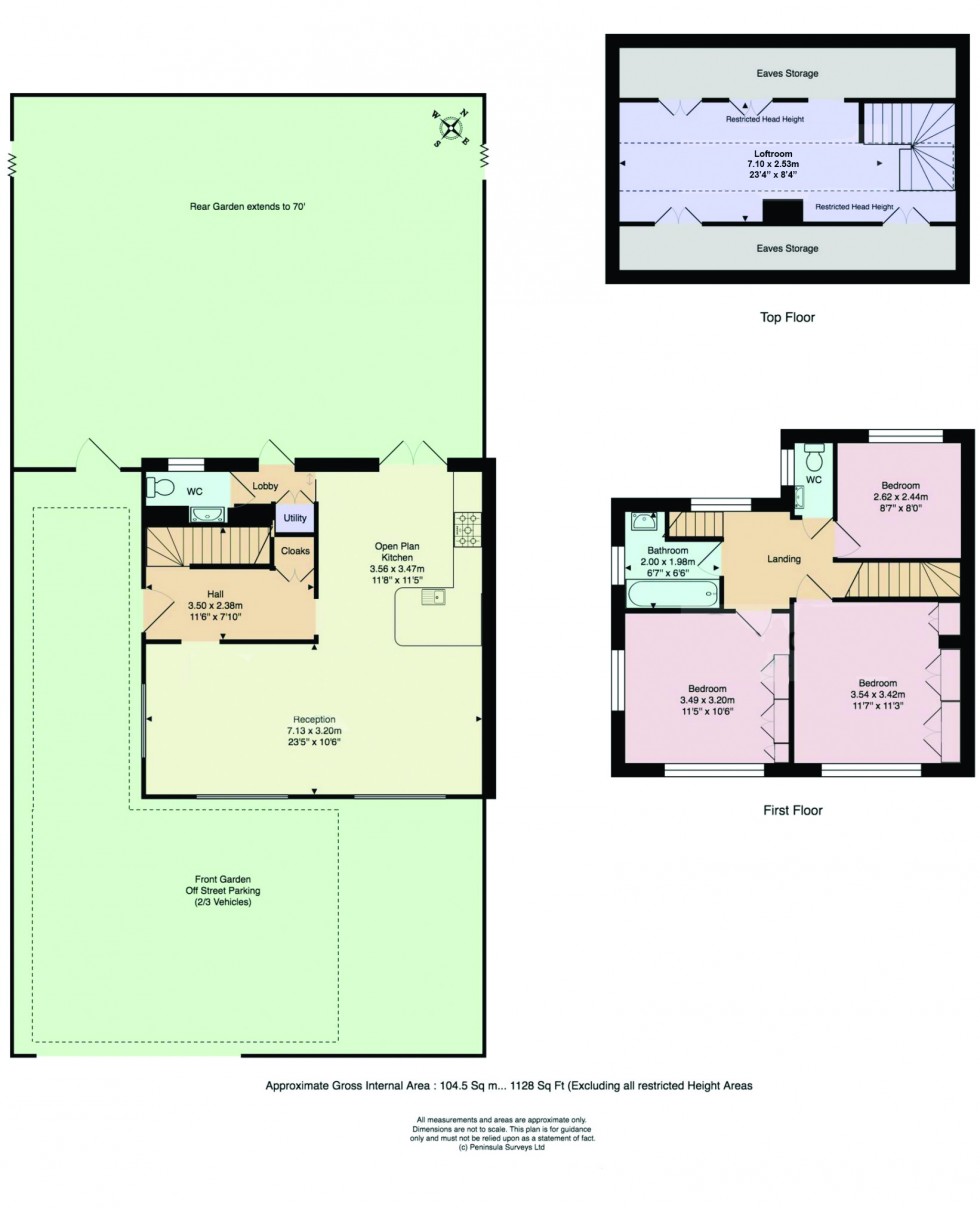 Floorplan for Brookland Hill, Hampstead Garden Suburb