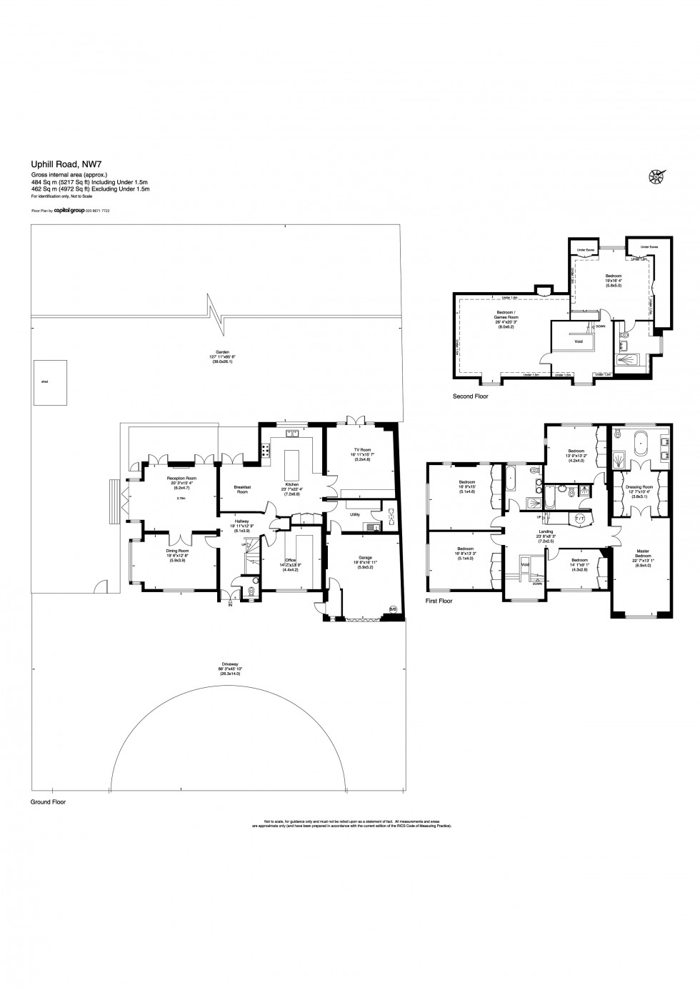 Floorplan for Uphill Road, Mill Hill