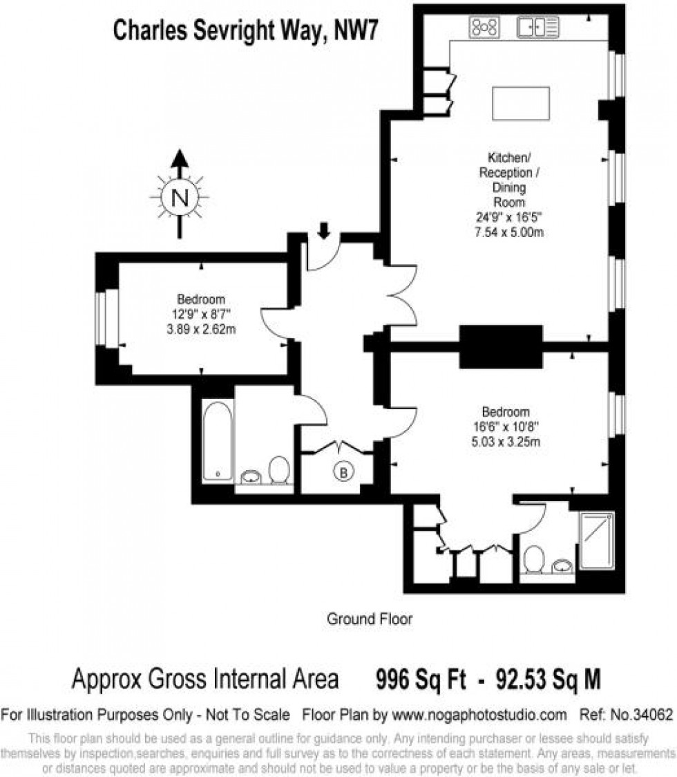 Floorplan for Charles Sevright Way, Mill Hill East