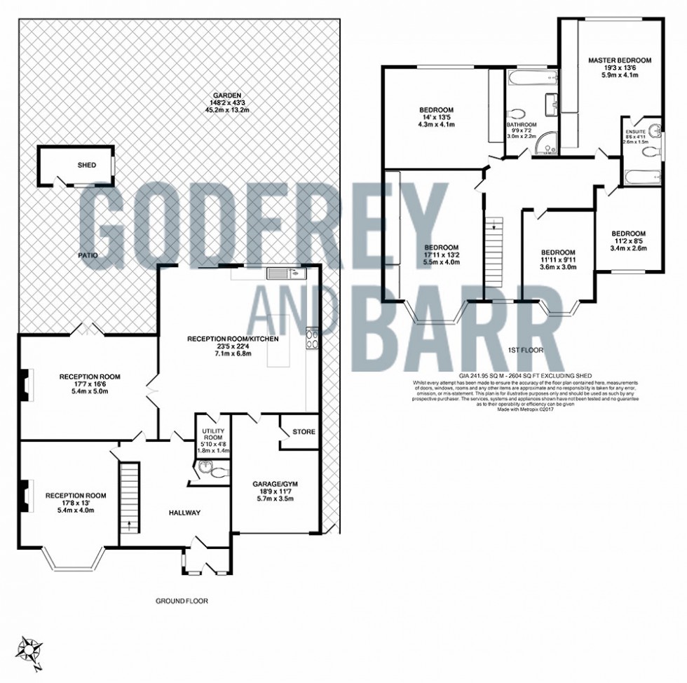 Floorplan for Parkside, Mill Hill