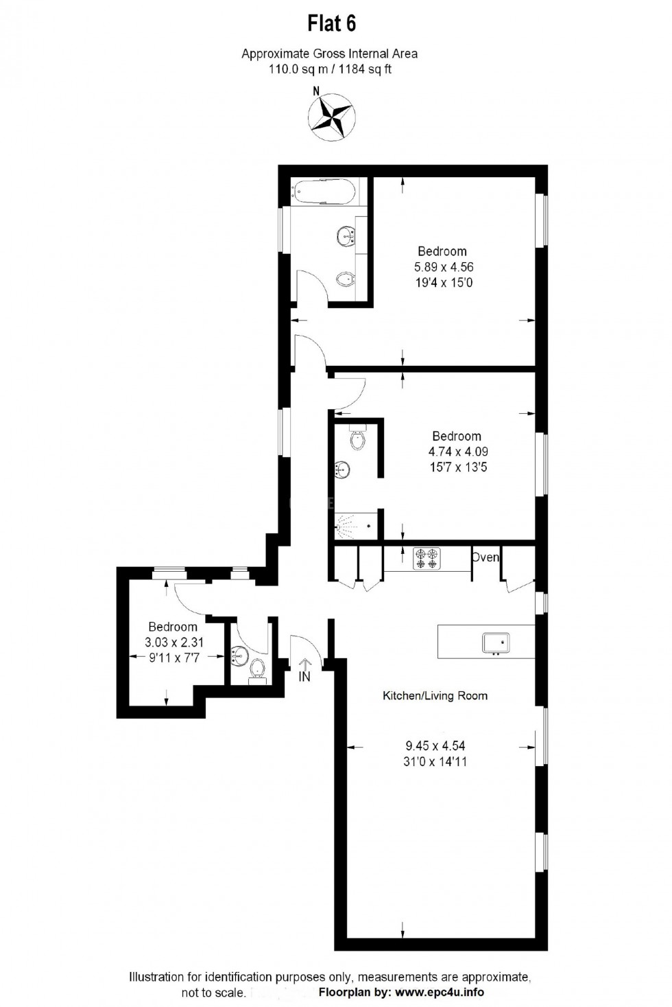 Floorplan for The Ridgeway, Mill Hill