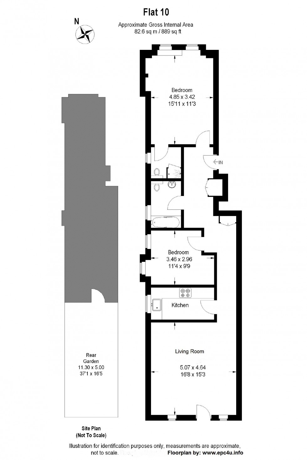 Floorplan for Courtyard House, Mill Hill