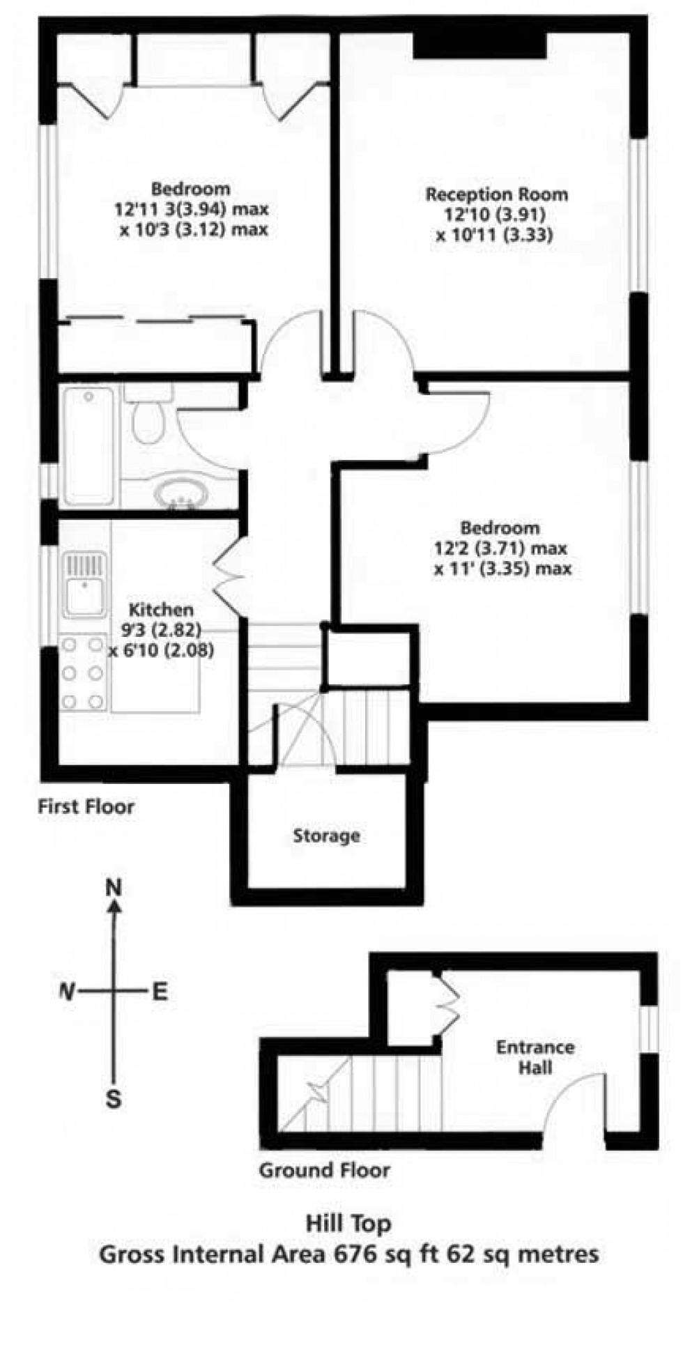 Floorplan for Hill Top, Hampstead Garden Suburb