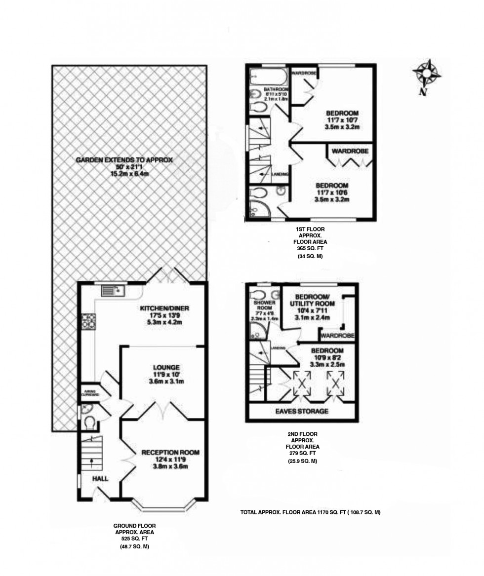 Floorplan for Wise Lane, Mill Hill