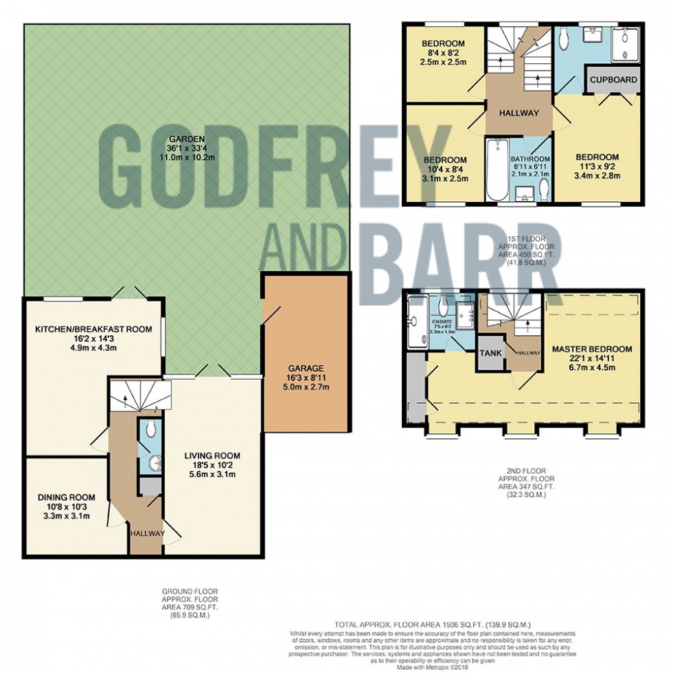 Floorplan for Cheldon Avenue, Mill Hill East