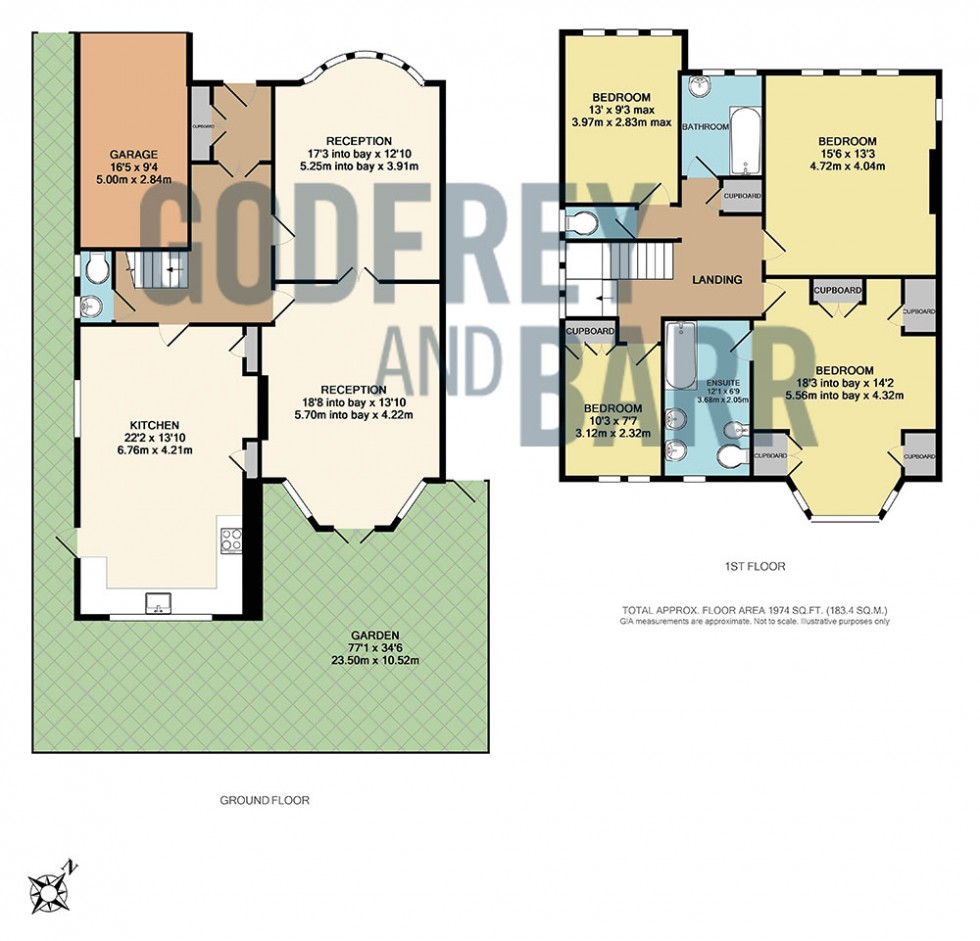 Floorplan for Chalton Drive, Hampstead Garden Suburb