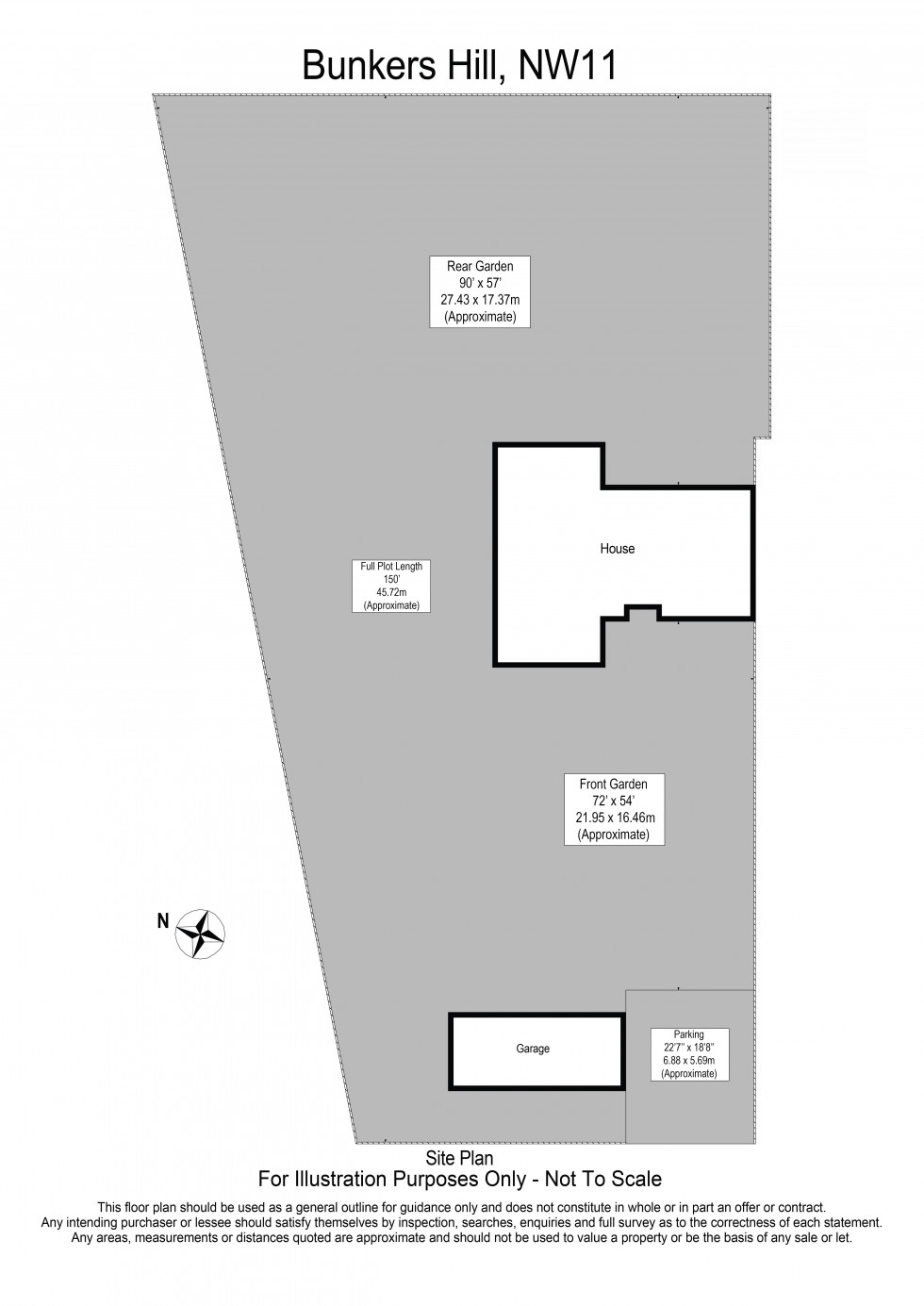Floorplan for Bunkers Hill, Hampstead Garden Suburb
