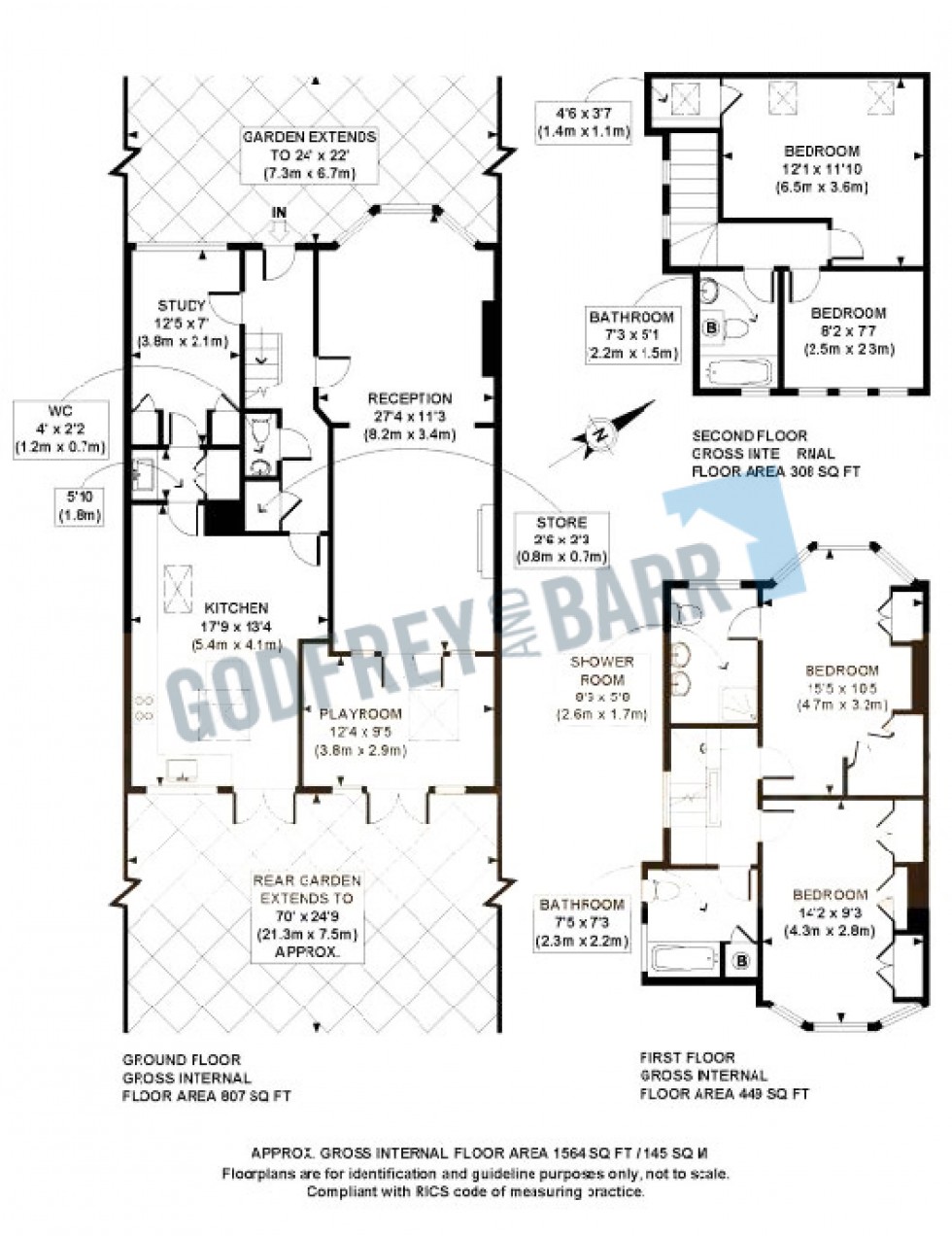 Floorplan for Glenmere Avenue, Mill Hill