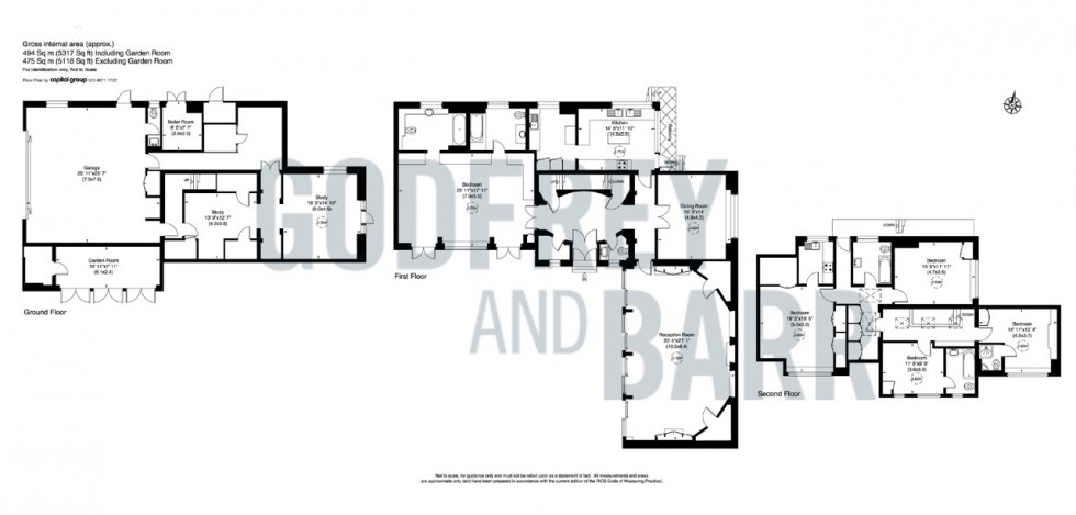 Floorplan for Canons Close, The Bishops Avenue