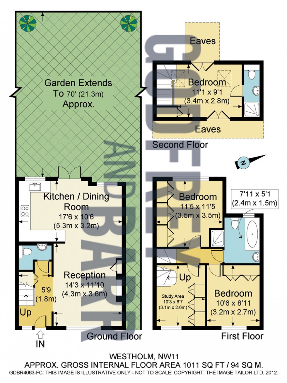 Floorplan for Westholm, Hampstead Garden Suburb