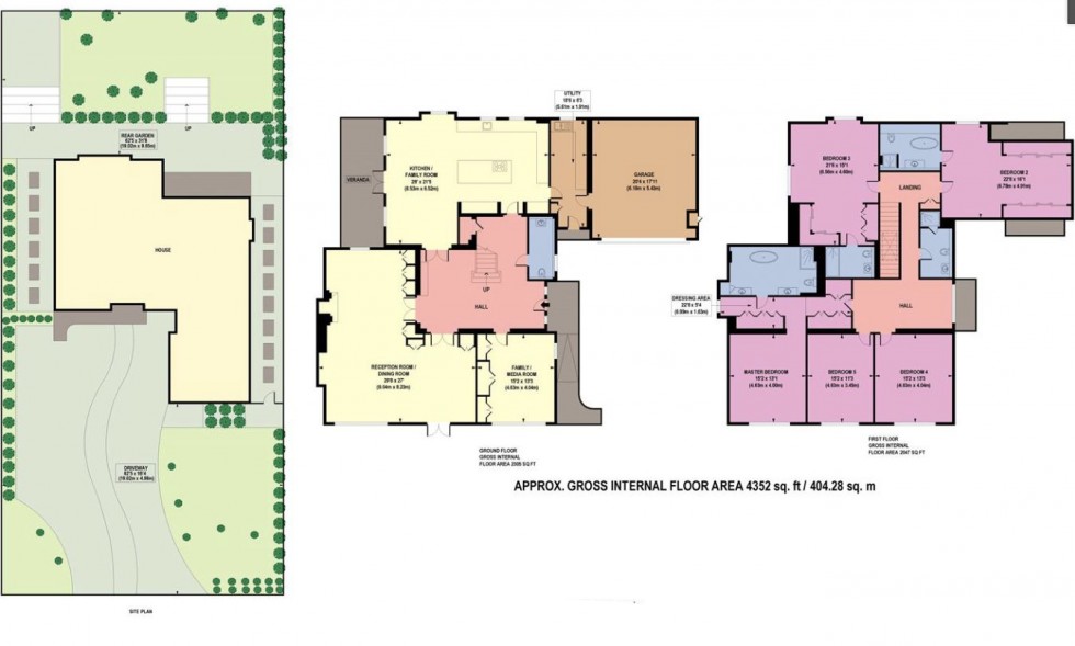 Floorplan for Wood Farm, Stanmore