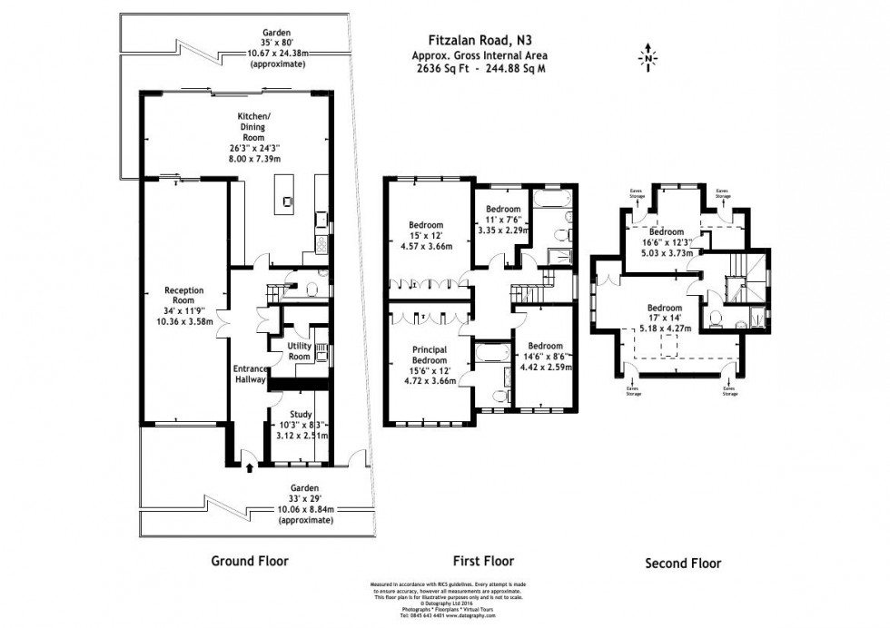 Floorplan for Fitzalan Road, Finchley