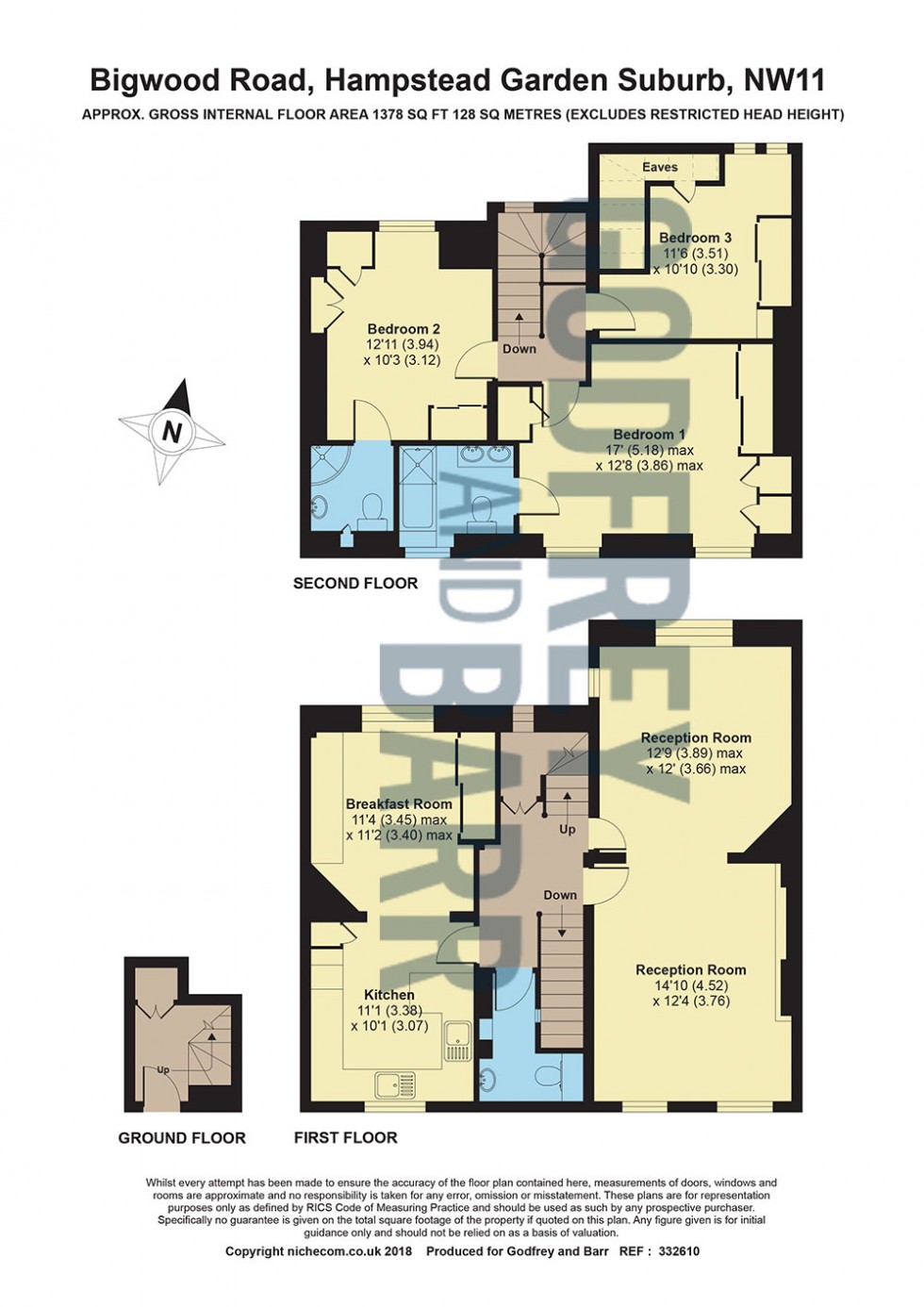 Floorplan for Southway, 20 Market Place, Hampstead Garden Suburb