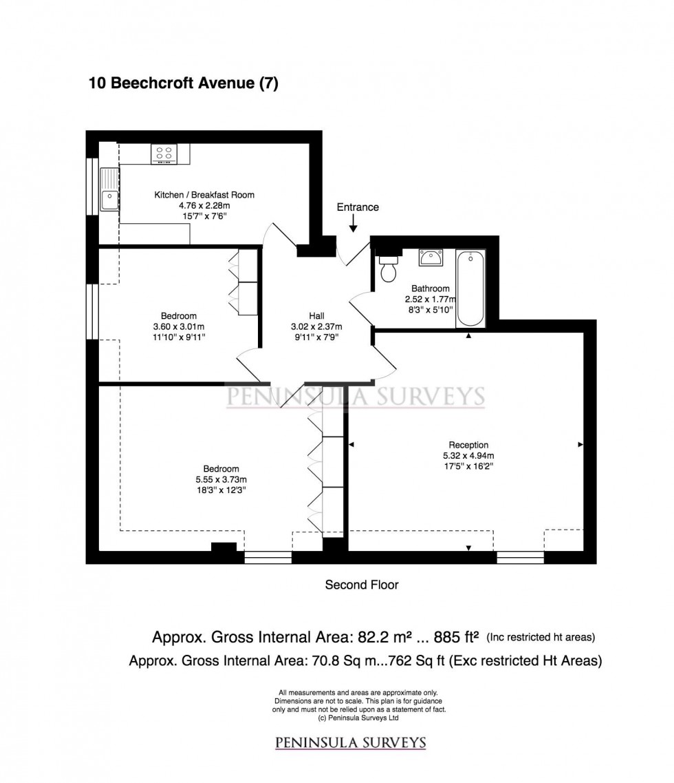 Floorplan for Beechcroft Avenue, Golders Green
