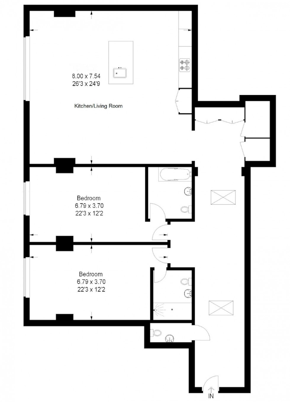 Floorplan for The Ridgeway, Mill Hill Village